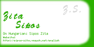 zita sipos business card